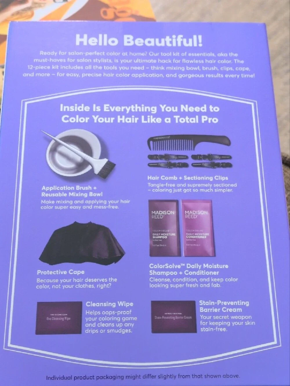 Madison Deluxe Hair Color Tool Kit - Lavender